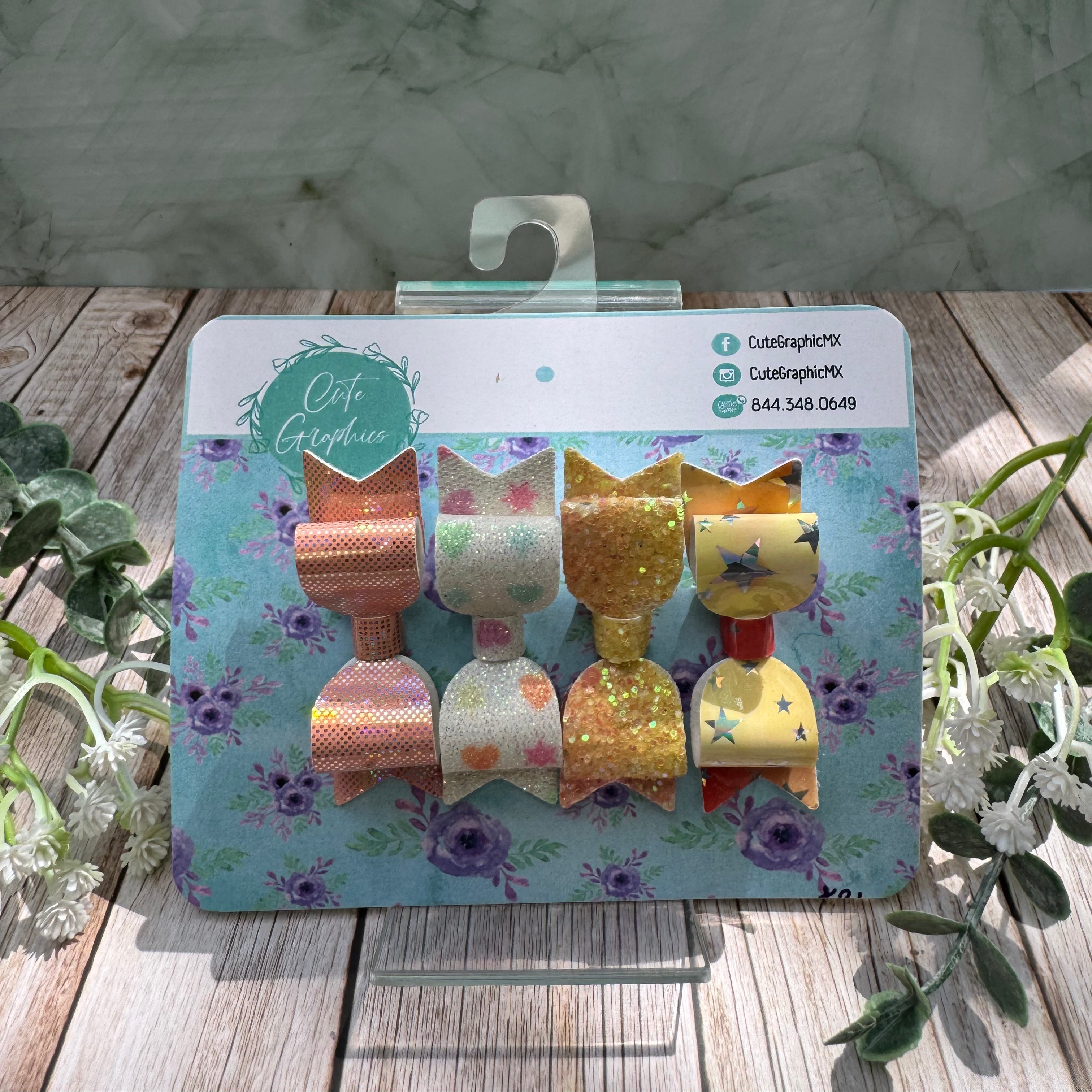 Moño Charlotte Mini de 4 piezas