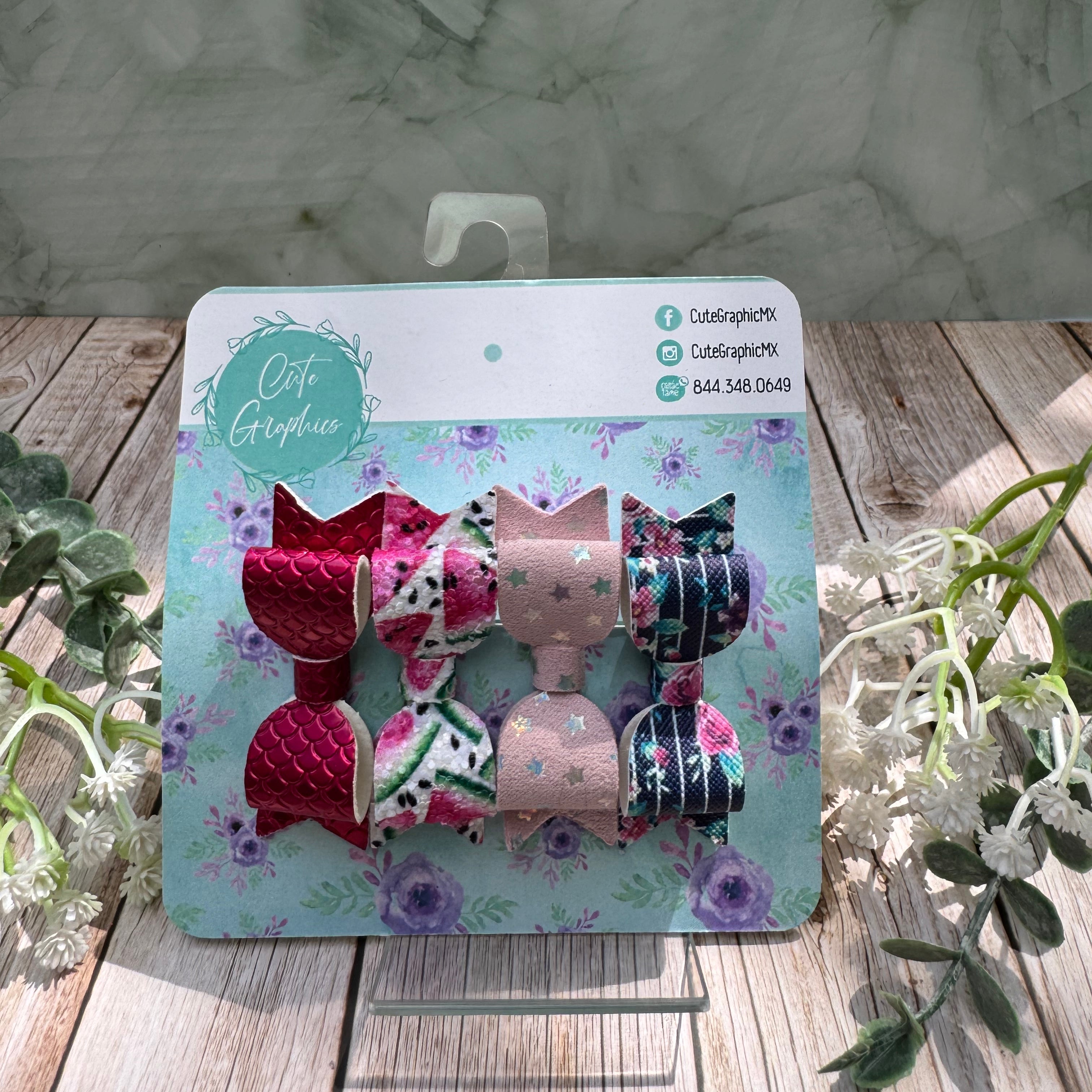 Moño Charlotte Mini de 4 piezas
