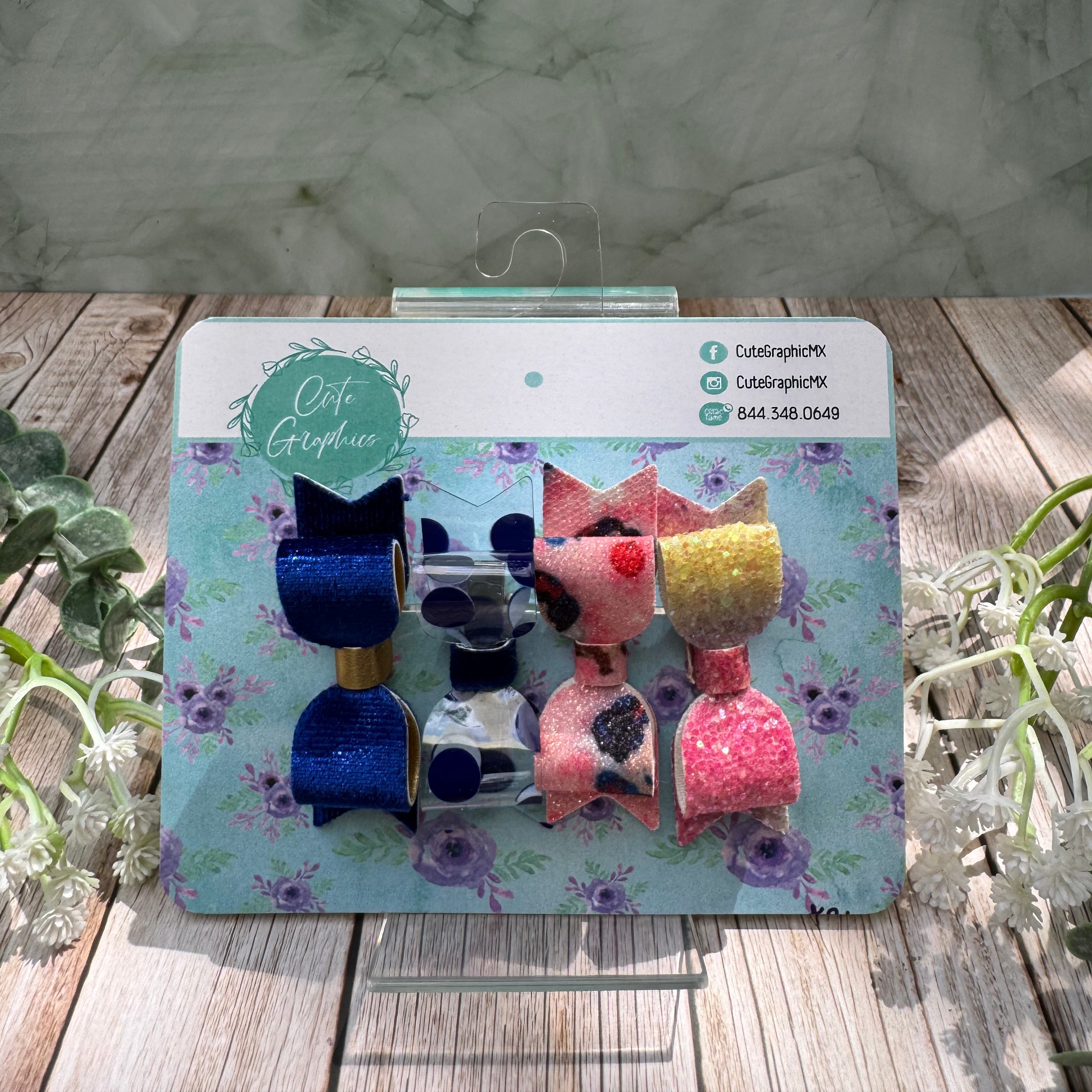 Moño Charlotte Mini de 4 piezas