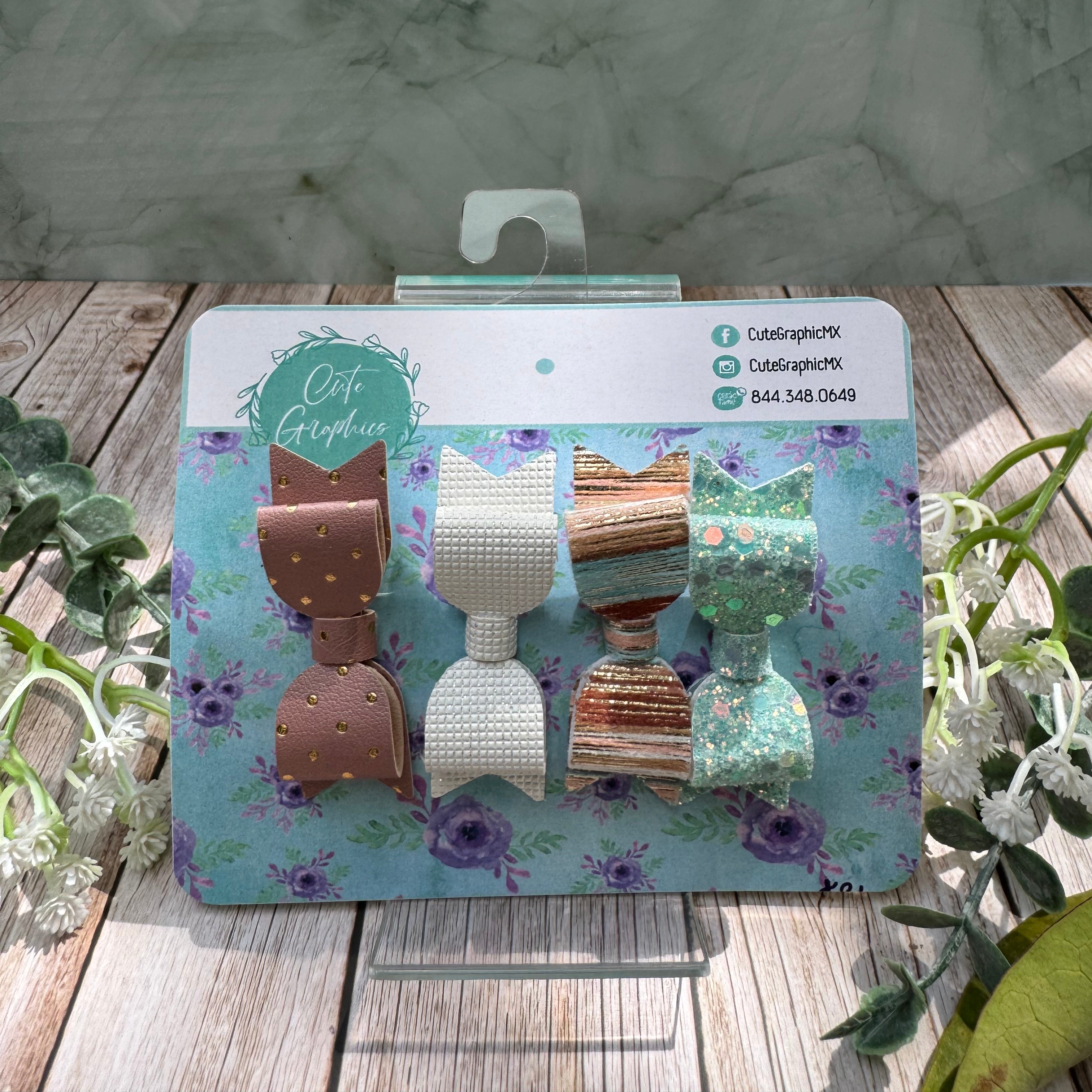 Moño Charlotte Mini de 4 piezas